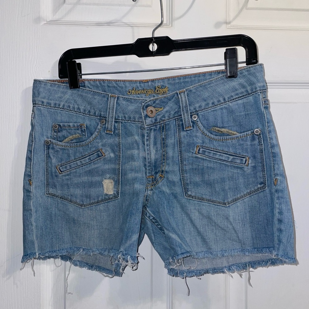 American Eagle Outfitters Light Blue Jean Shorts